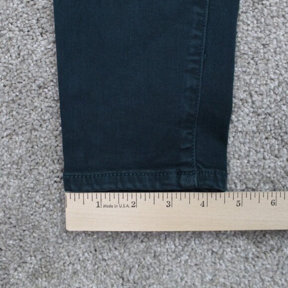 American Eagle Super Stretch X Jeans Womens 10x29" Green Jegging Distressed - Picture 4 of 10